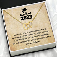 Graduation Day Personalized Message Card Necklace