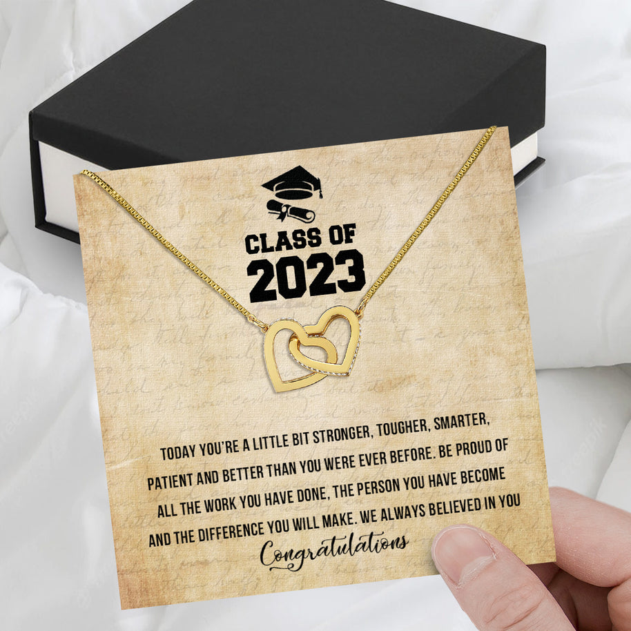 Graduation Day Personalized Message Card Necklace