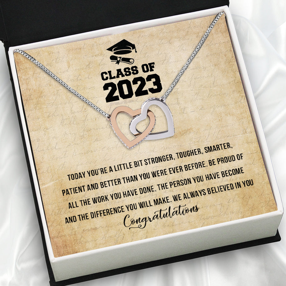 Graduation Day Personalized Message Card Necklace