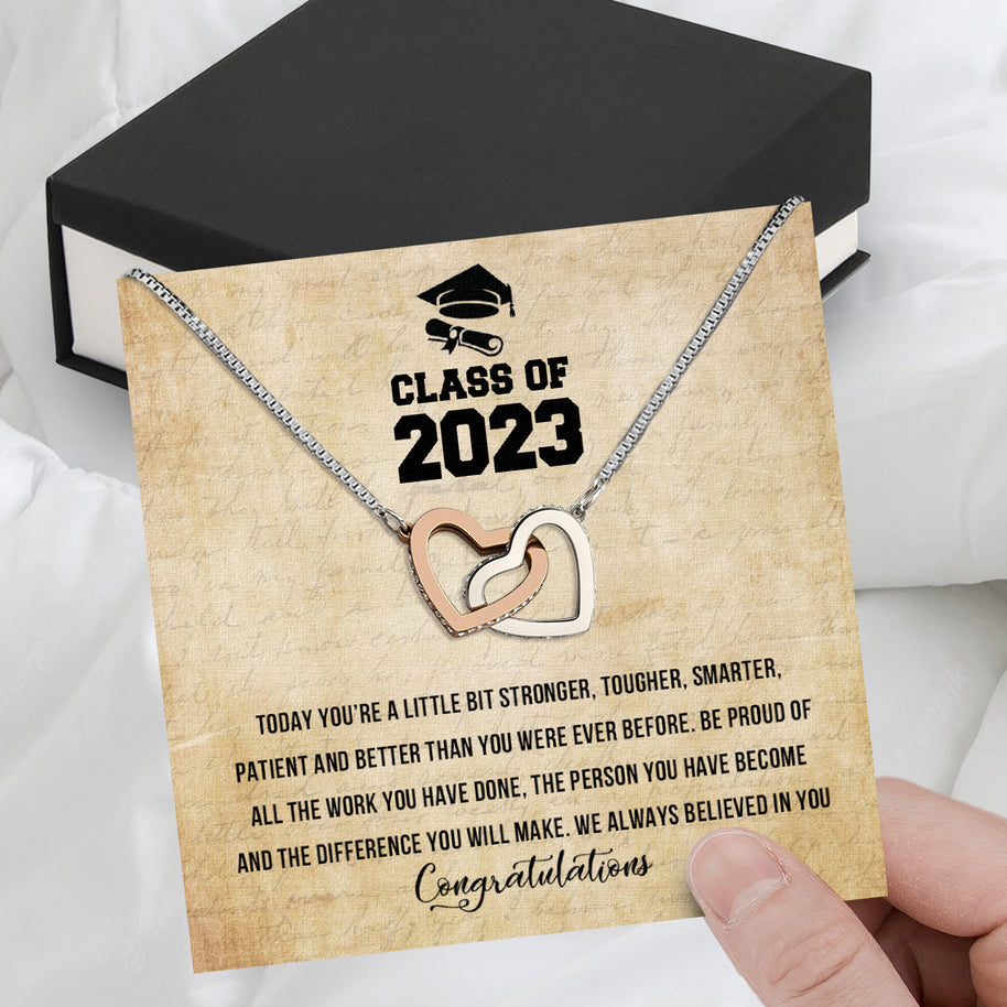 Graduation Day Personalized Message Card Necklace