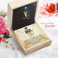 Graduation Day Personalized Message Card Necklace