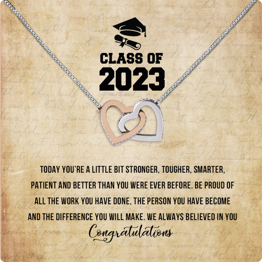 Graduation Day Personalized Message Card Necklace