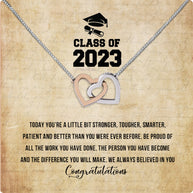 Graduation Day Personalized Message Card Necklace