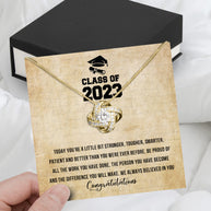 Graduation Day Personalized Message Card Necklace