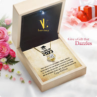 Graduation Day Personalized Message Card Necklace