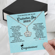 Graduation Day Personalized Message Card Necklace
