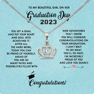 Graduation Day Personalized Message Card Necklace