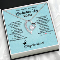 Graduation Day Personalized Message Card Necklace