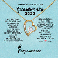 Graduation Day Personalized Message Card Necklace