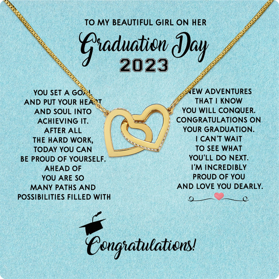 Graduation Day Personalized Message Card Necklace