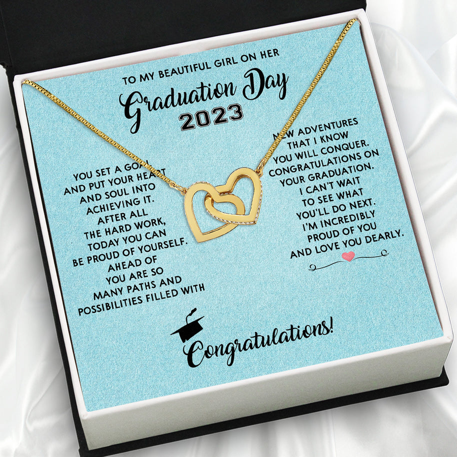 Graduation Day Personalized Message Card Necklace