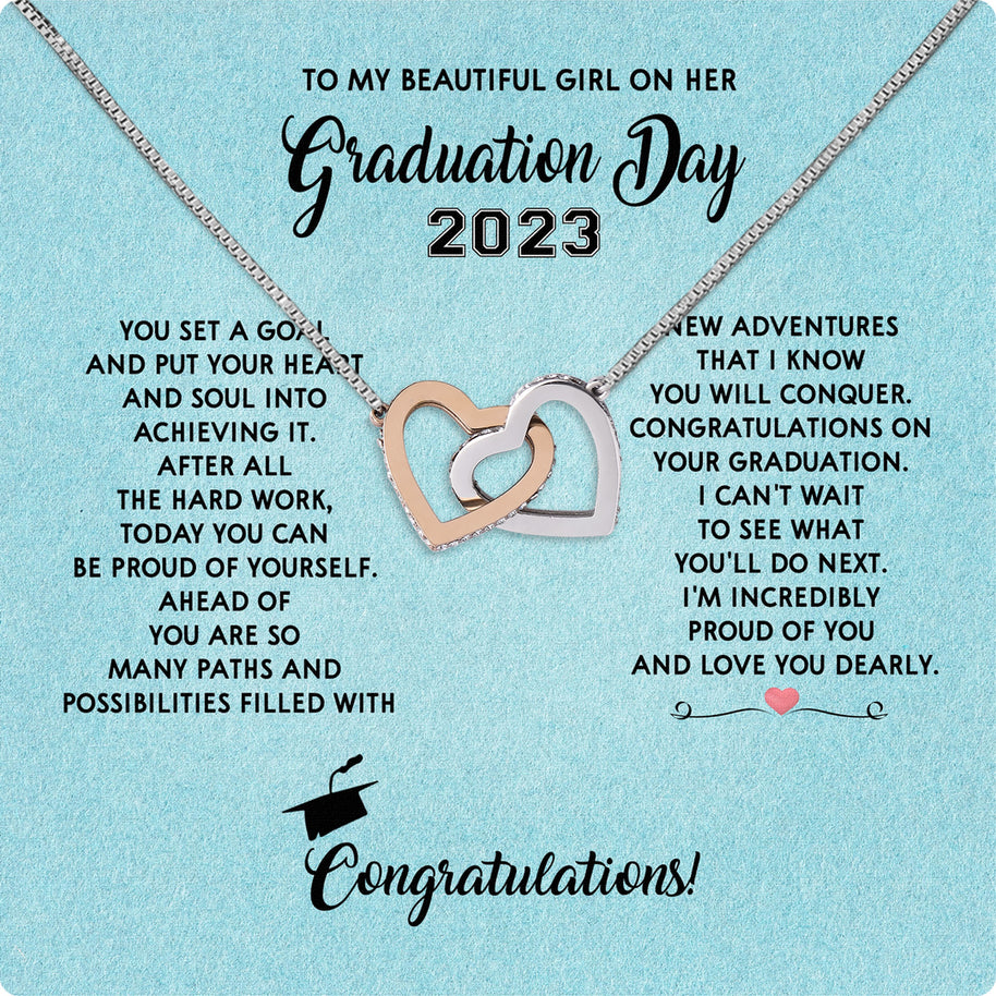 Graduation Day Personalized Message Card Necklace