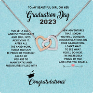 Graduation Day Personalized Message Card Necklace