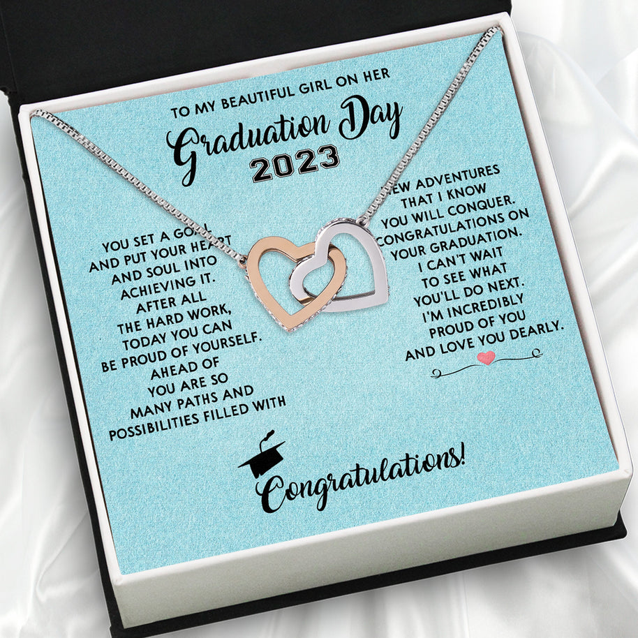 Graduation Day Personalized Message Card Necklace