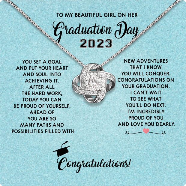 Graduation Day Personalized Message Card Necklace