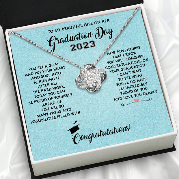 Graduation Day Personalized Message Card Necklace