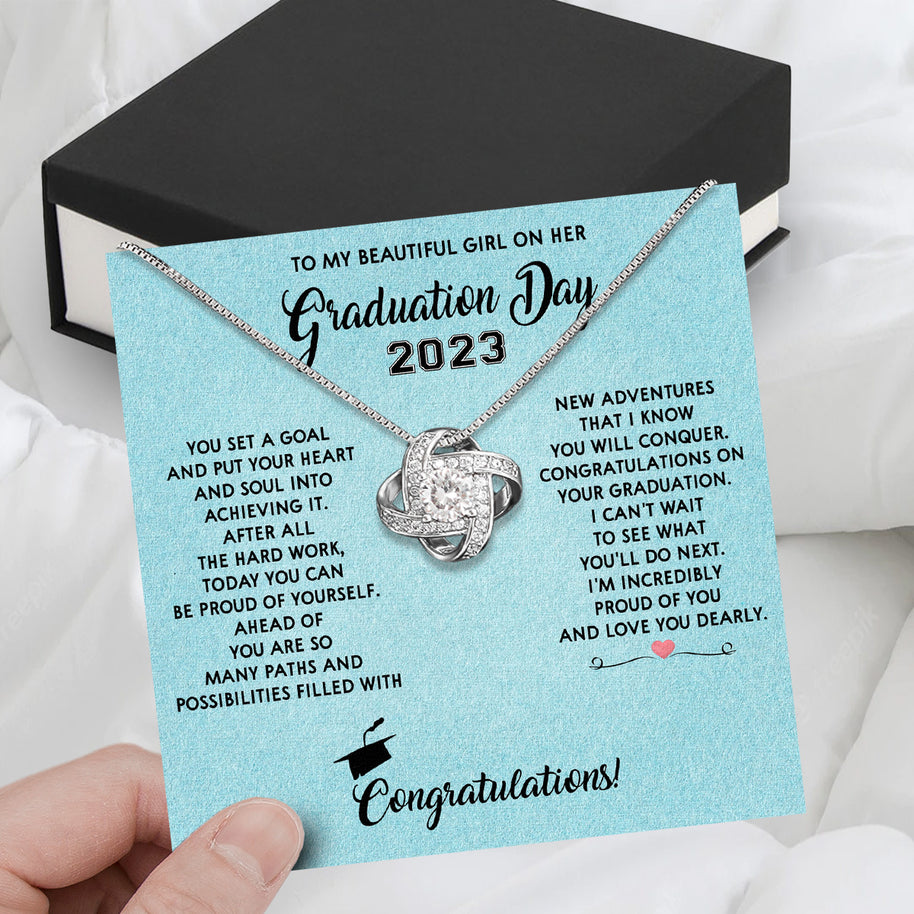 Graduation Day Personalized Message Card Necklace