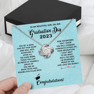 Graduation Day Personalized Message Card Necklace