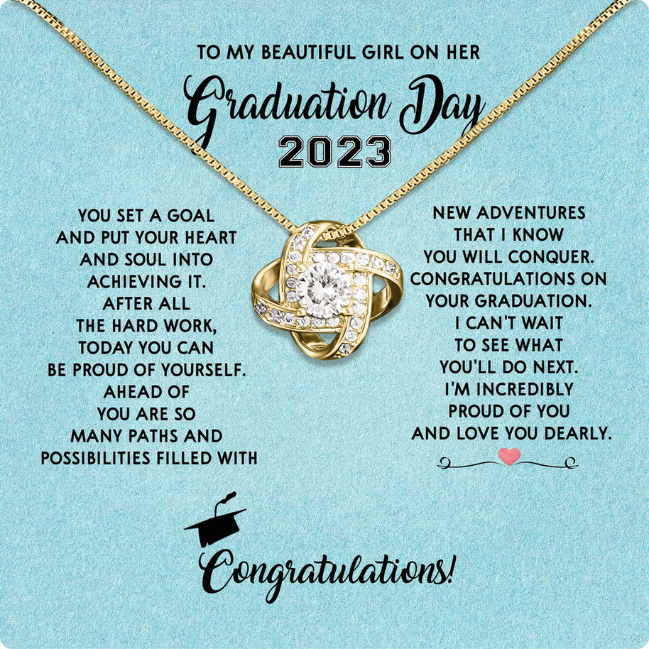 Graduation Day Personalized Message Card Necklace