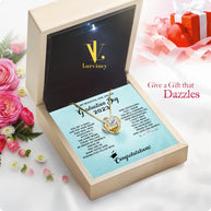 Graduation Day Personalized Message Card Necklace
