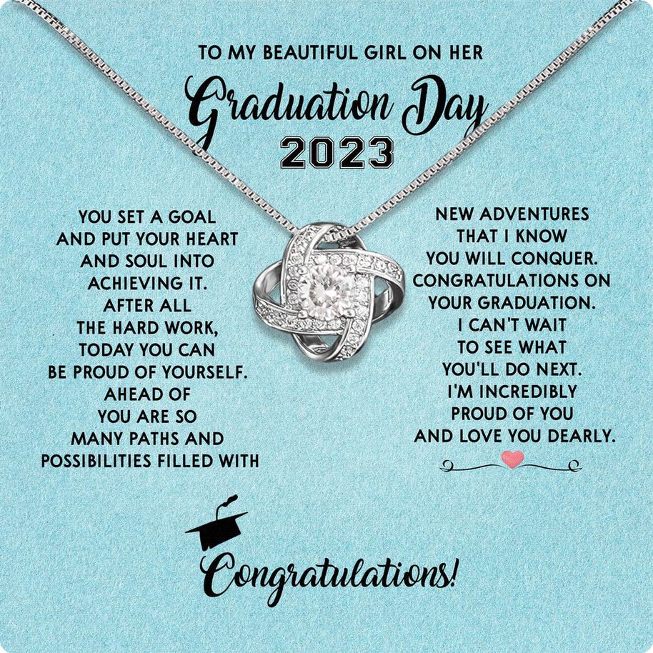Graduation Day Personalized Message Card Necklace