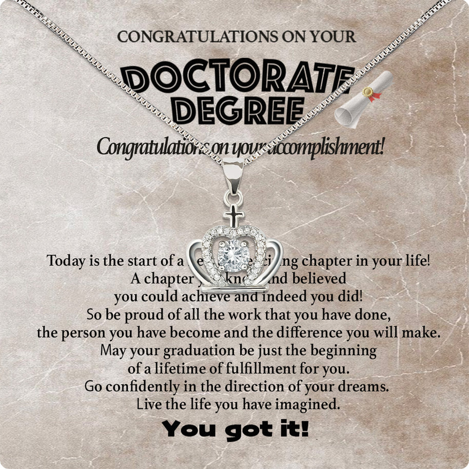 Graduation Day Personalized Message Card Necklace