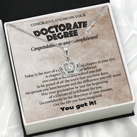 Graduation Day Personalized Message Card Necklace
