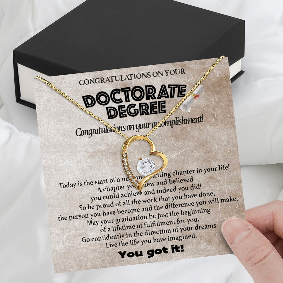 Graduation Day Personalized Message Card Necklace