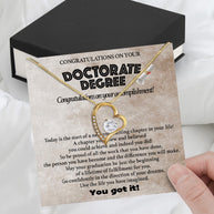 Graduation Day Personalized Message Card Necklace