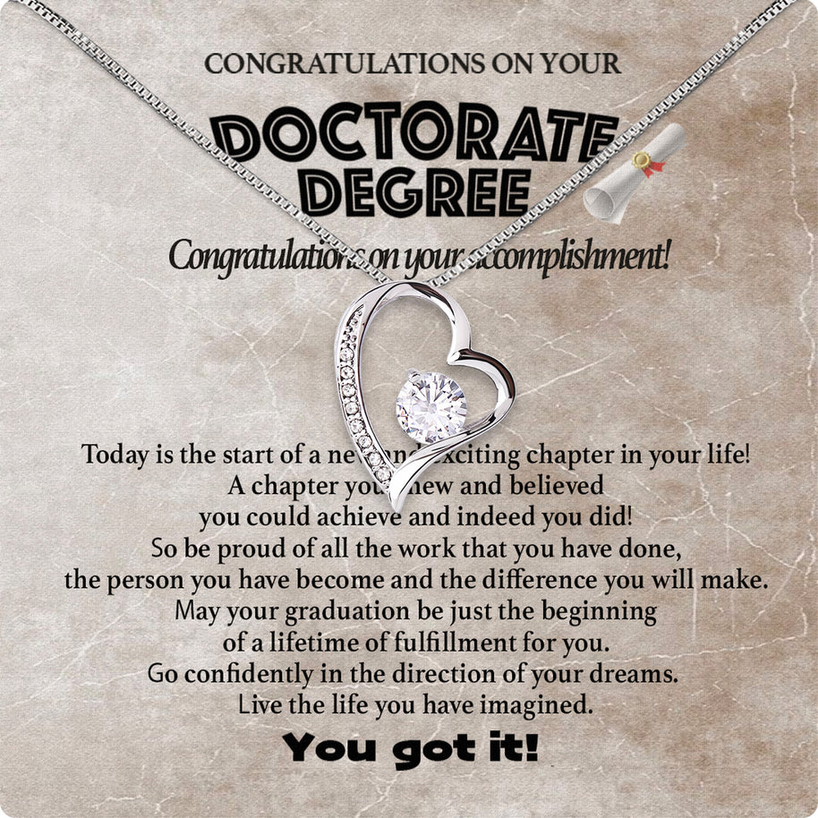 Graduation Day Personalized Message Card Necklace
