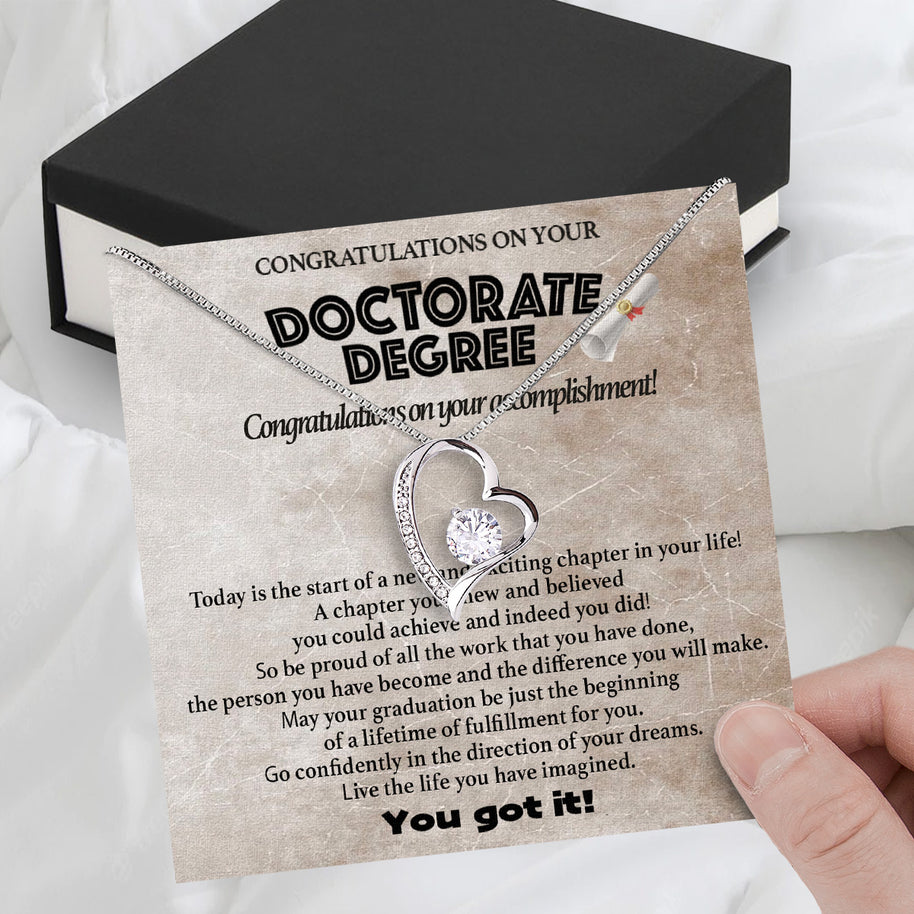 Graduation Day Personalized Message Card Necklace