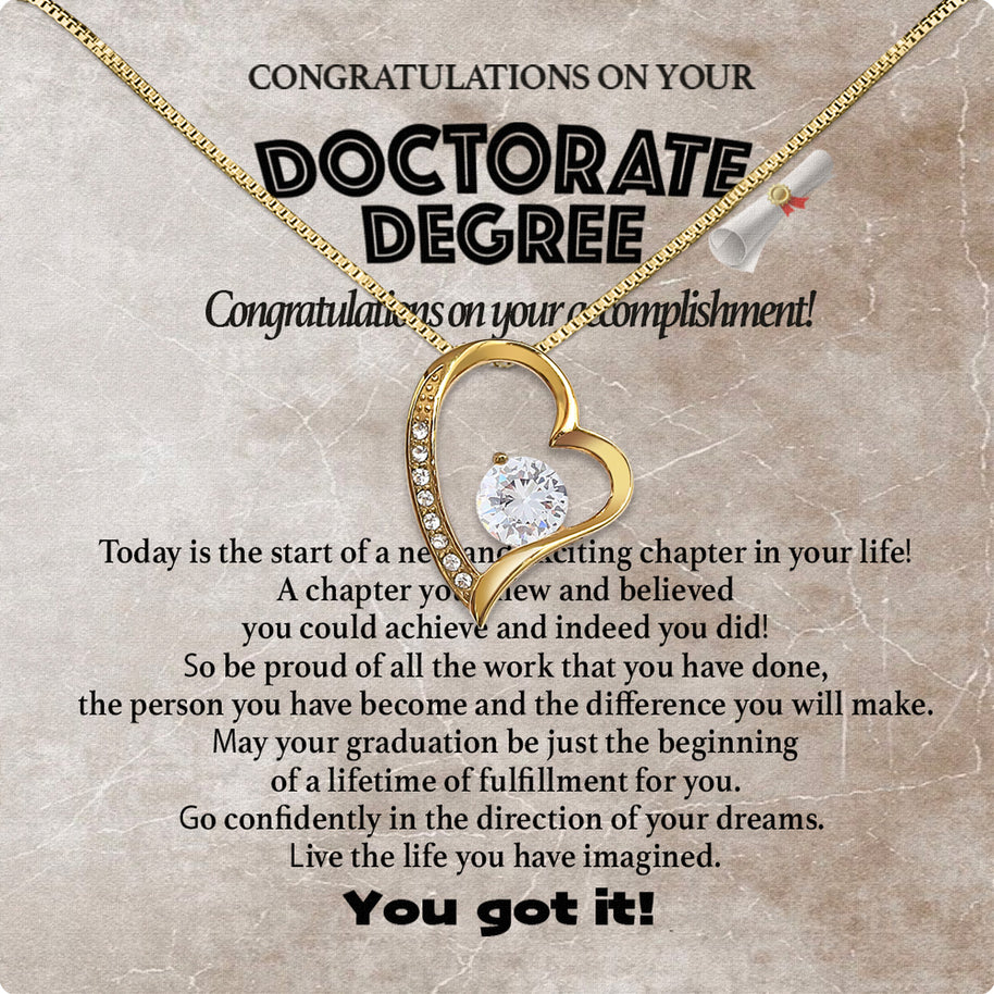 Graduation Day Personalized Message Card Necklace