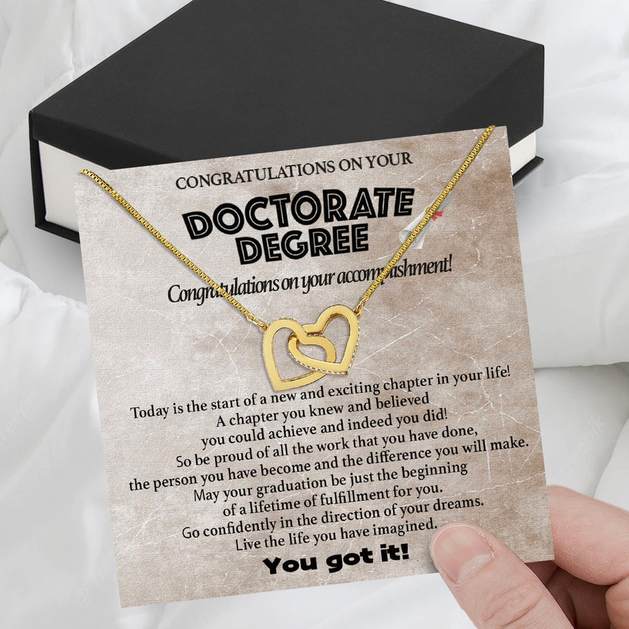 Graduation Day Personalized Message Card Necklace