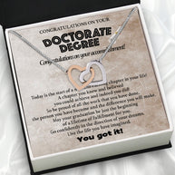 Graduation Day Personalized Message Card Necklace