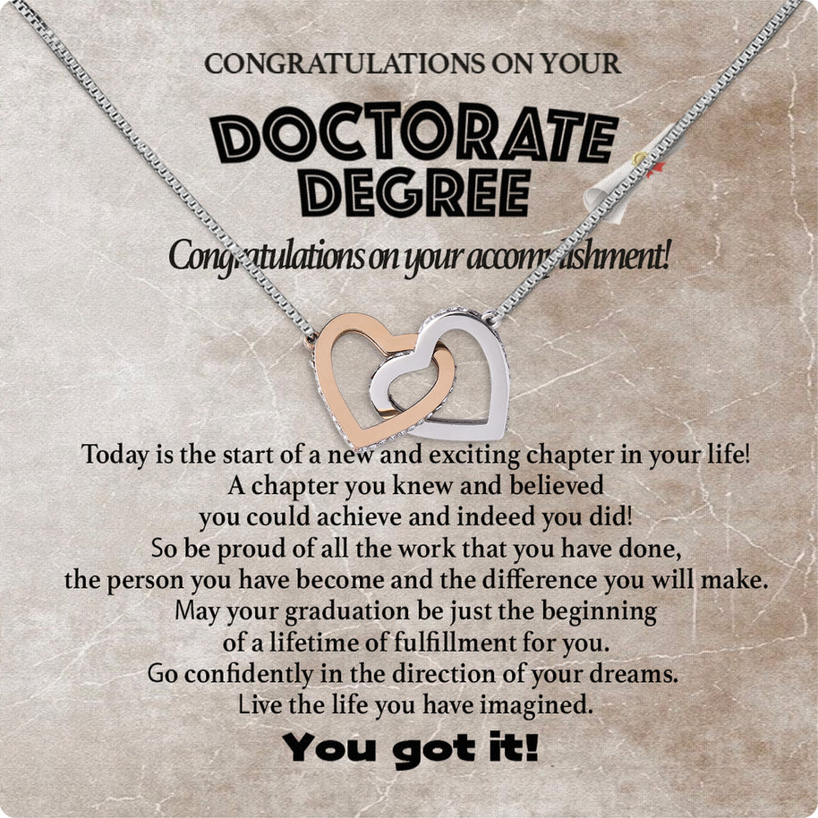 Graduation Day Personalized Message Card Necklace