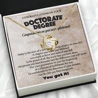 Graduation Day Personalized Message Card Necklace
