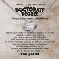 Graduation Day Personalized Message Card Necklace