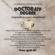 Graduation Day Personalized Message Card Necklace