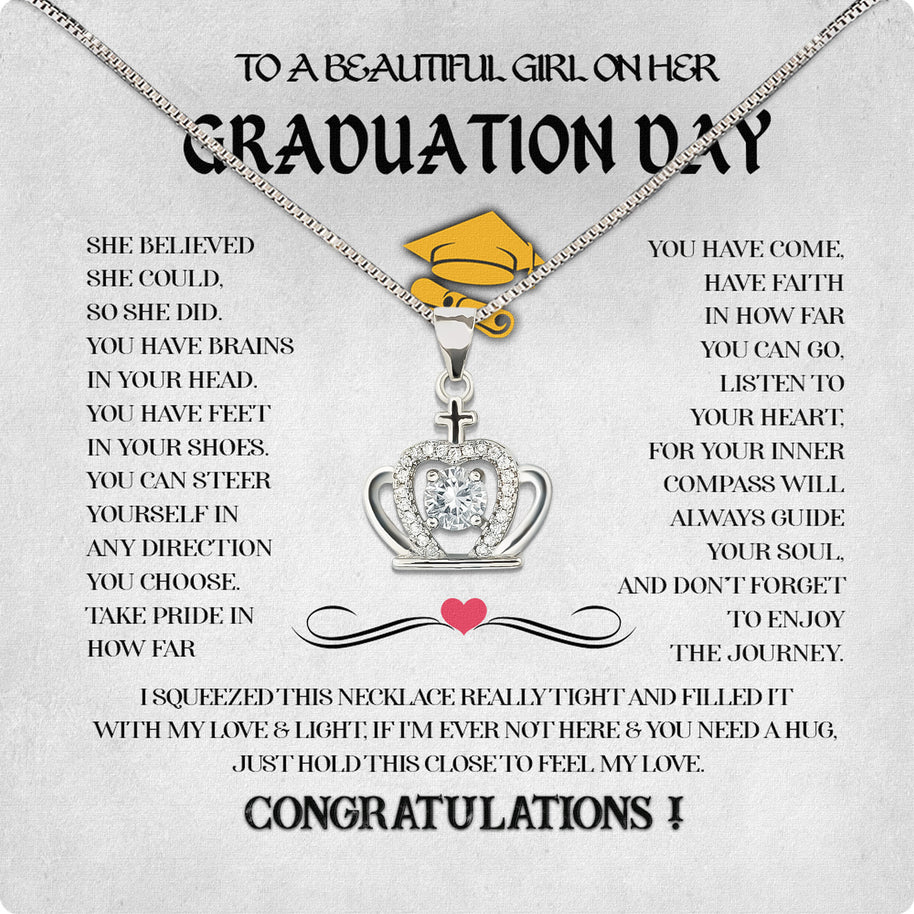 Graduation Day Personalized Message Card Necklace