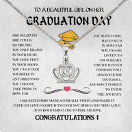 Graduation Day Personalized Message Card Necklace