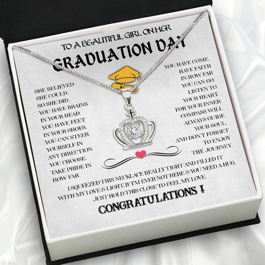 Graduation Day Personalized Message Card Necklace