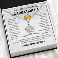 Graduation Day Personalized Message Card Necklace