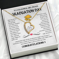 Graduation Day Personalized Message Card Necklace