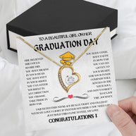 Graduation Day Personalized Message Card Necklace