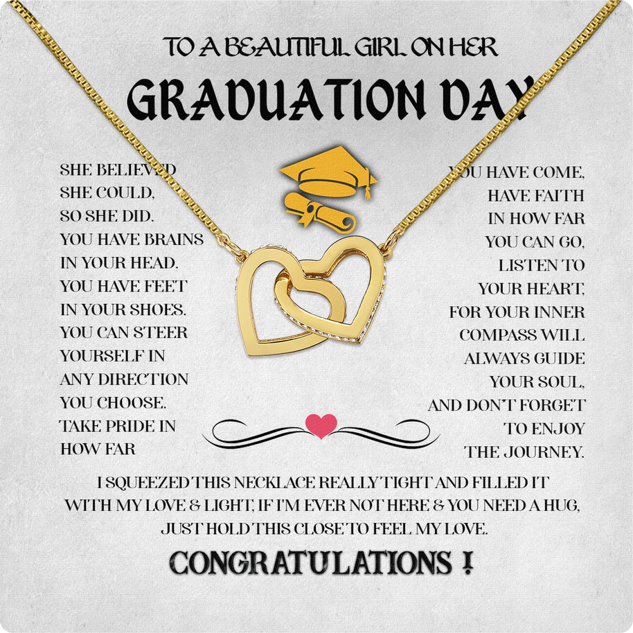 Graduation Day Personalized Message Card Necklace