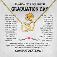 Graduation Day Personalized Message Card Necklace
