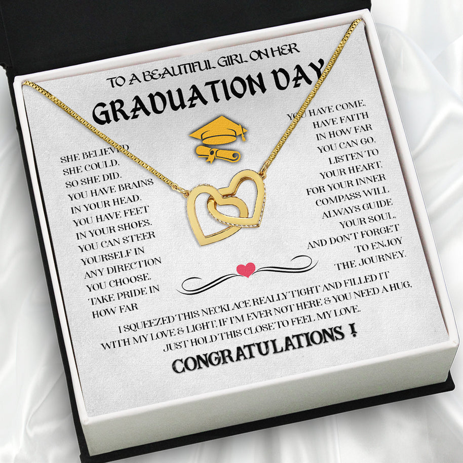 Graduation Day Personalized Message Card Necklace