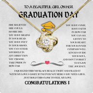 Graduation Day Personalized Message Card Necklace