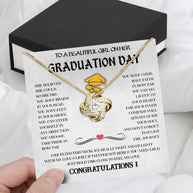 Graduation Day Personalized Message Card Necklace