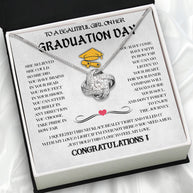 Graduation Day Personalized Message Card Necklace